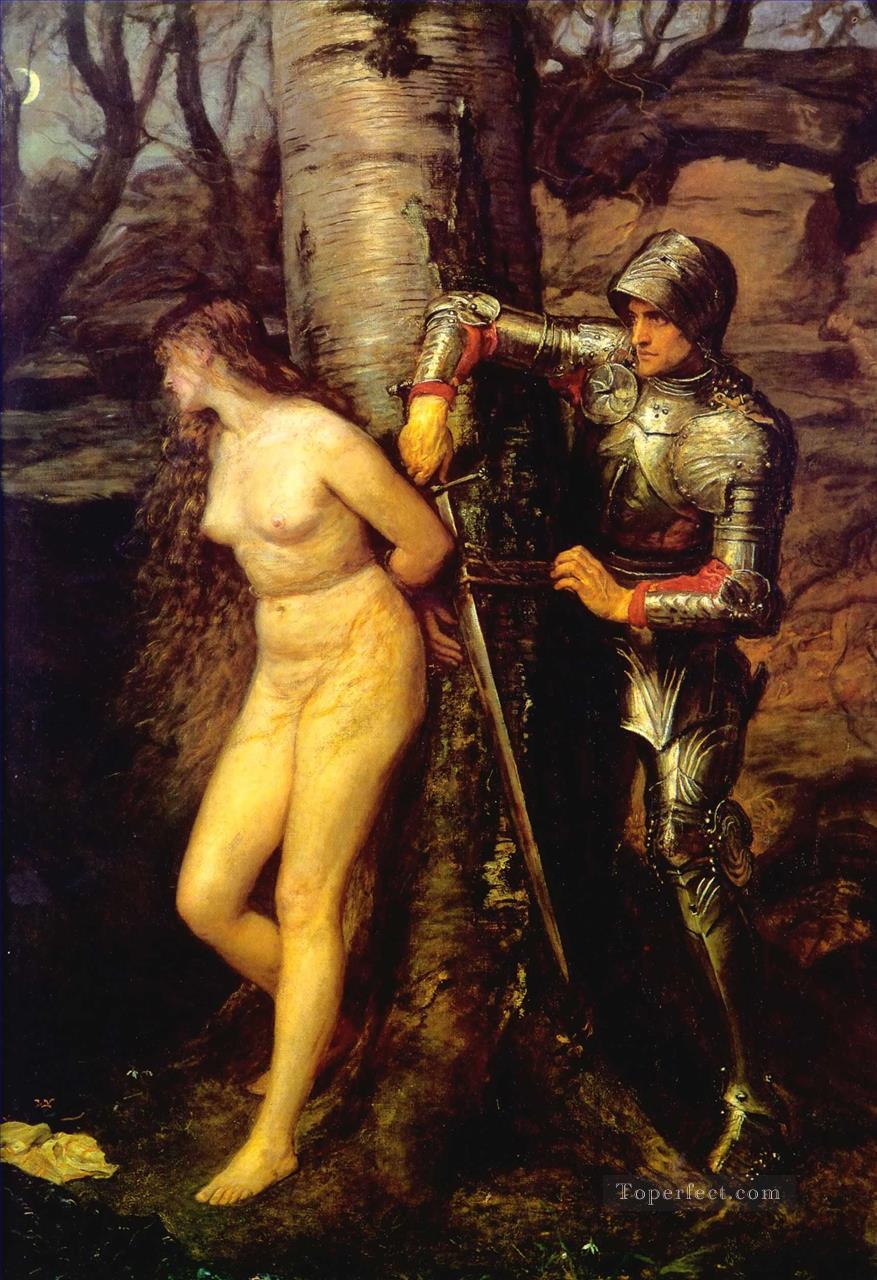knight errant Pre Raphaelite John Everett Millais Oil Paintings